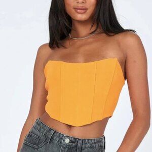 PRINCESS POLLY ORANGE CORSET SIZE 8